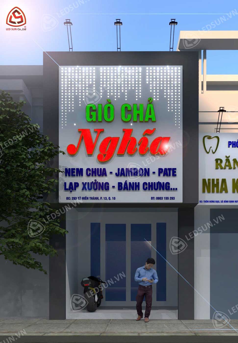 thiết kế mặt dựng