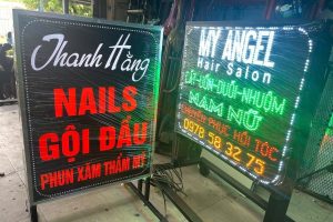 Bảng hiệu LED tại tiệm phum xăm tại đường Hoàng Văn Thụ