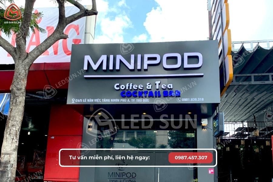 Mẫu bảng hiệu quán cafe 