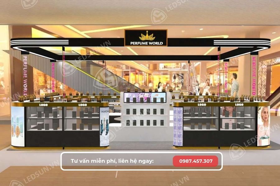 thiết kế showroom trong trung tâm thương mại