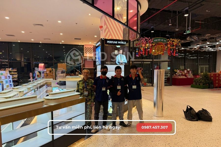 thiết kế thi công gian hàng trong trung tâm thương mại