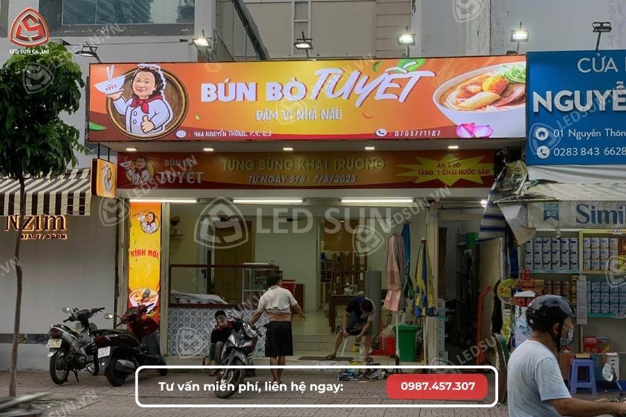 làm bảng hiệu hộp đèn