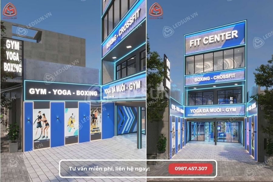 thiết kế phòng gym