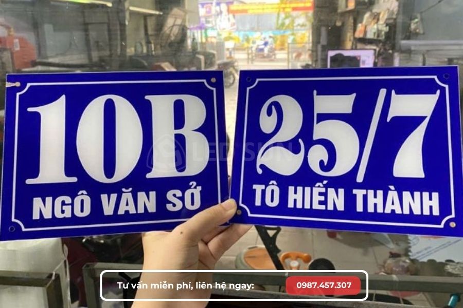 làm biển số nhà phường Phú Thạnh