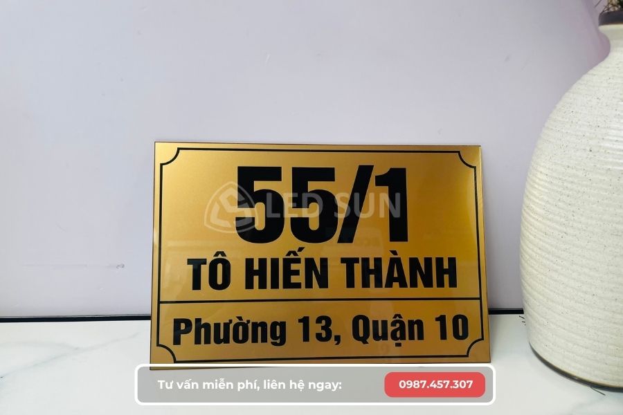 biển số nhà mica sơn