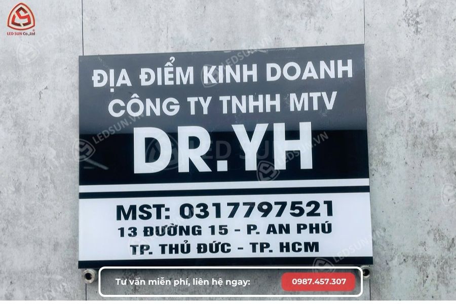 làm biển số nhà thủ đức