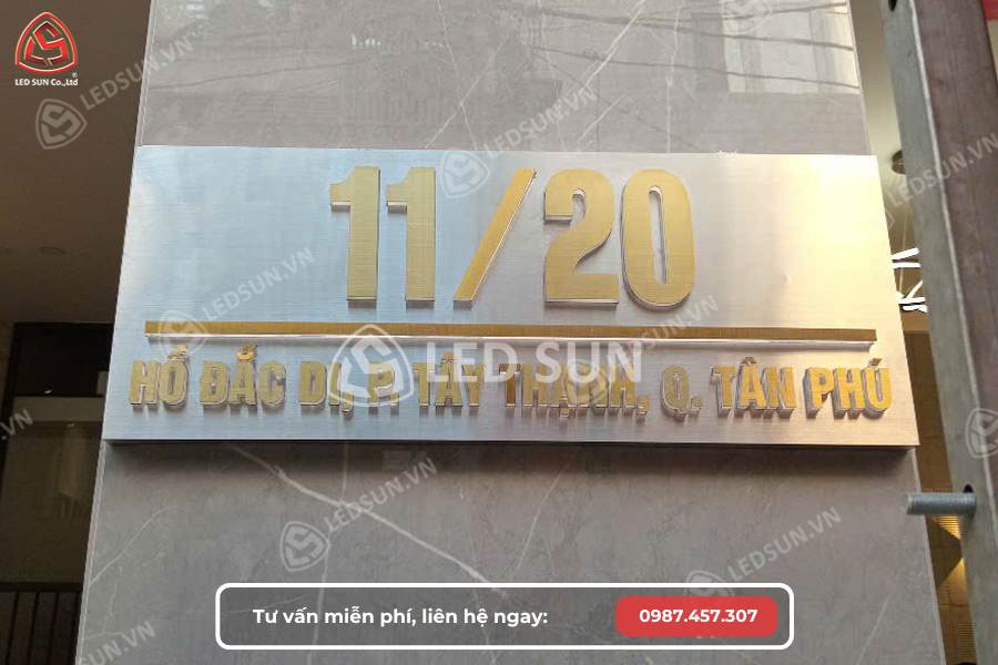 Dịch vụ làm biển số nhà quận Tân Bình