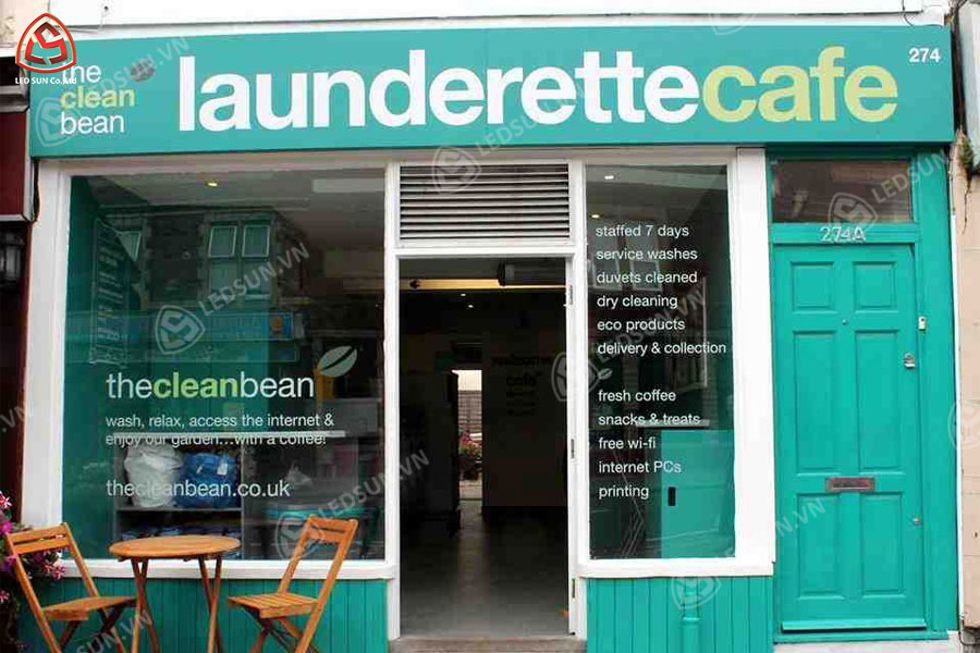 bảng hiệu giặt sấy