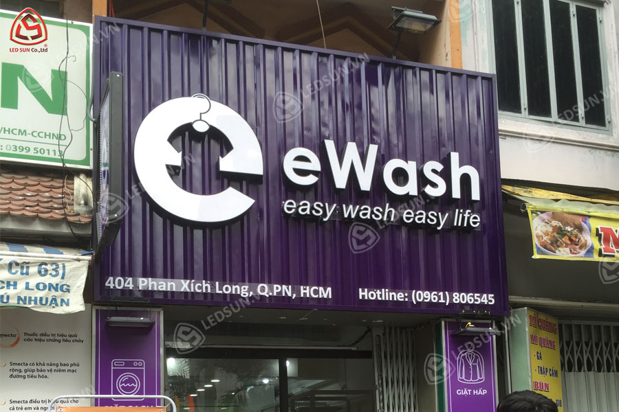 bảng hiệu giặt sấy