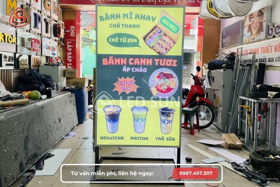bảng hiệu hộp đèn đứng