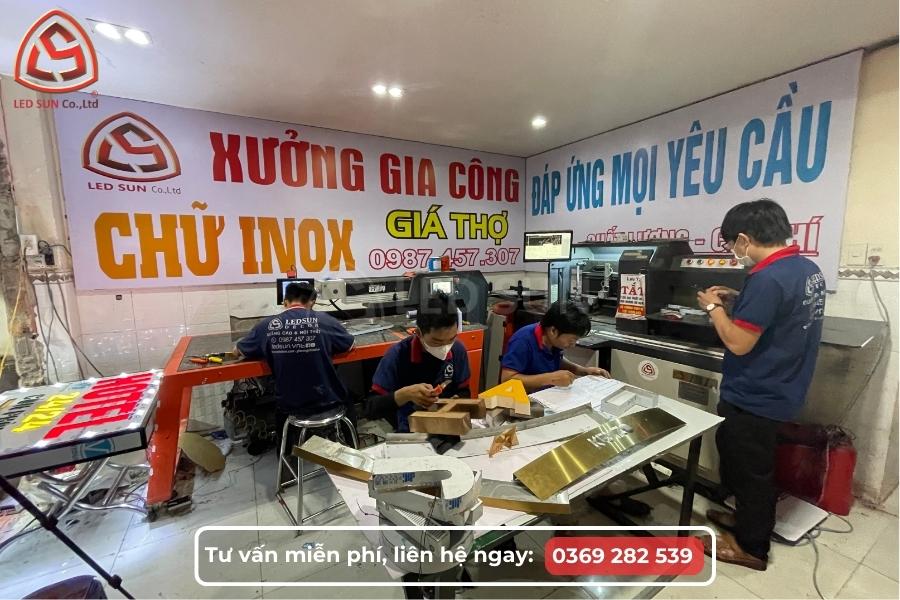 Xưởng gia công và lắp ráp màn hình LED ngoài trời của Led Sun