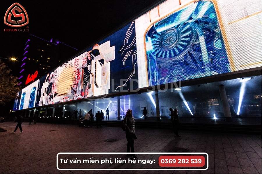 Quy trình thi công màn hình LED P6 ngoài trời lắp billboard giao thông tại Led Sun