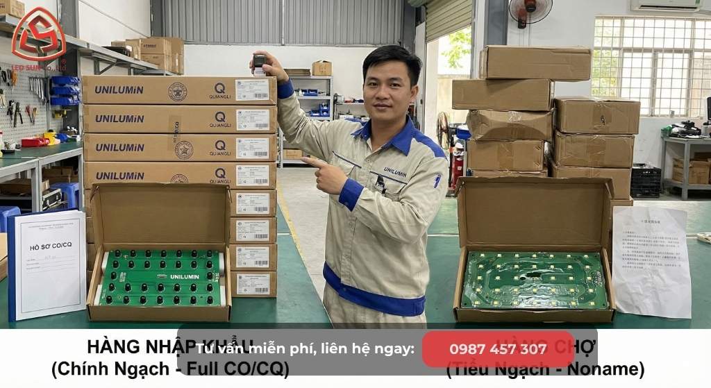 So sánh Màn hình LED Trung Quốc và Nhập khẩu chính ngạch khác nhau về linh kiện và chất lượng