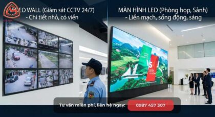 Khi nào chọn Video Wall? Khi nào chọn Màn hình LED?